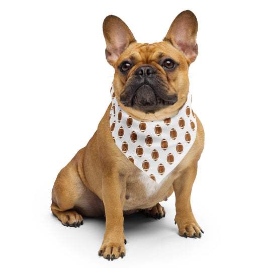 dog bandana football design