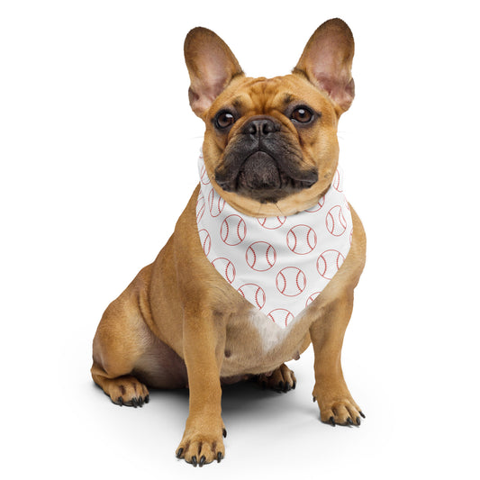 dog bandana baseball design