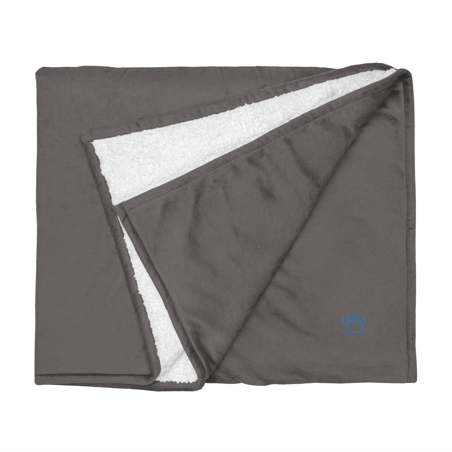 Grey Sherpa Blanket | LuGinDee
