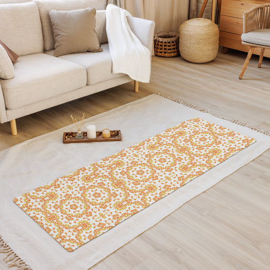 yoga mat orange design